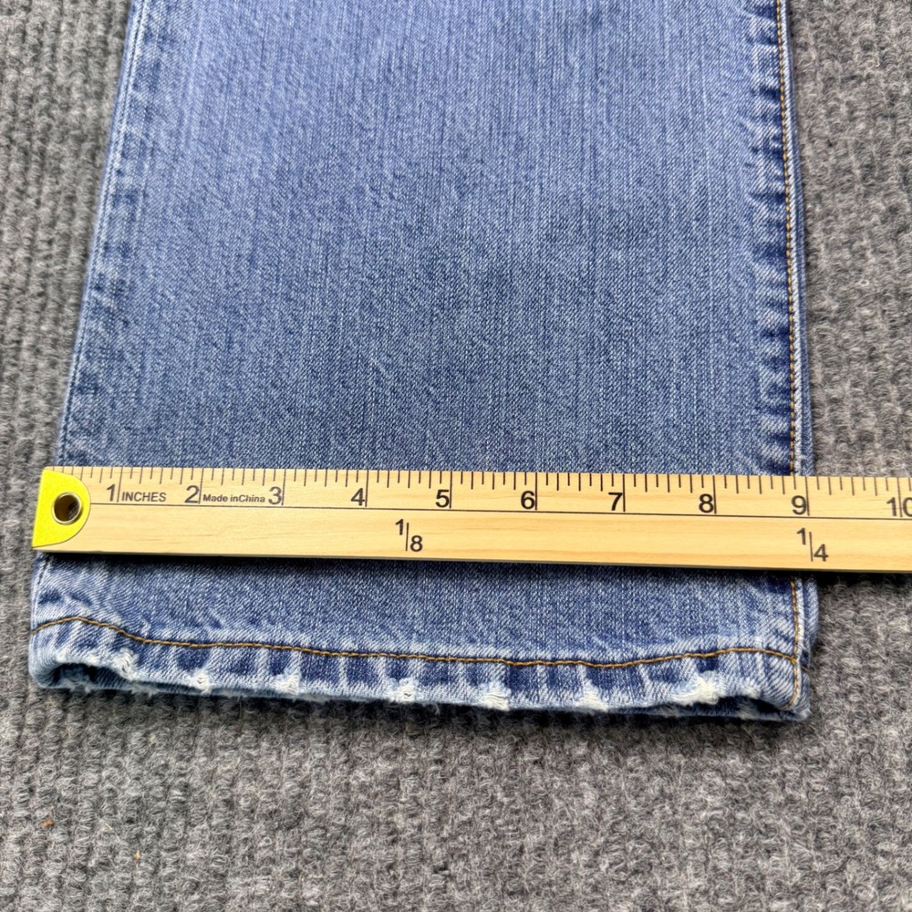 Levis 501 Original Fit Jeans Mens 36x34 Light Wash Blue Denim 00501-2200 - Picture 7 of 12